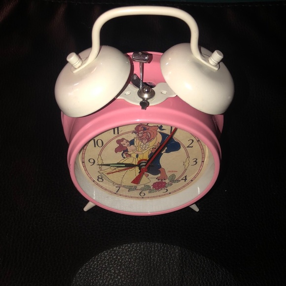 Vintage Beauty and the Beast Double Bell Working Alarm Clock by Sunbeam - Picture 2 of 7